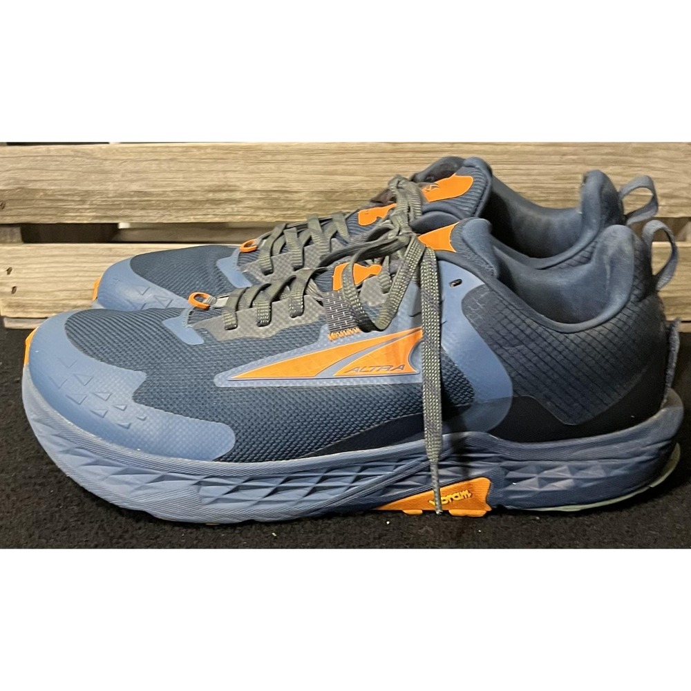 Altra Timp 5 Shoes Mens Size 11.5‎ Blue Trail Running Vibram ALOA85PE480